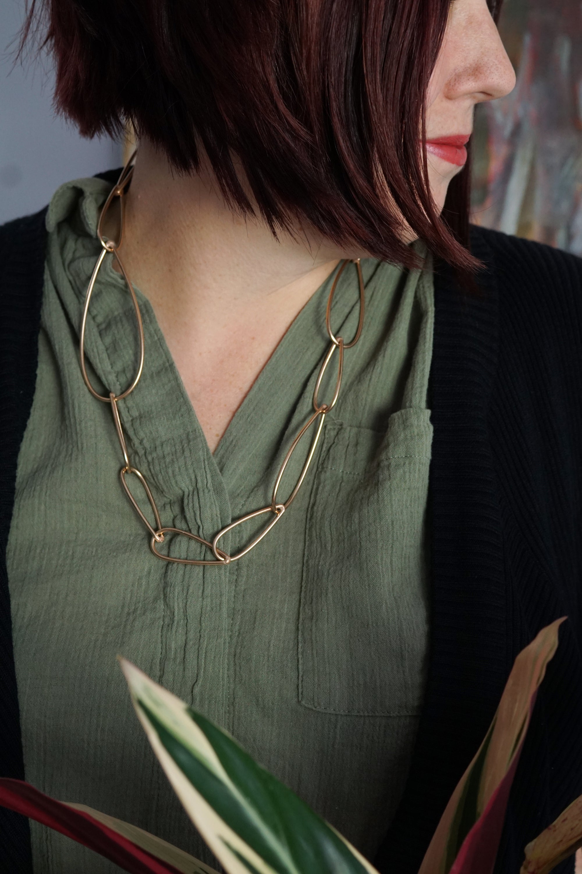 Modular Necklace No. 4 in bronze - sample sale