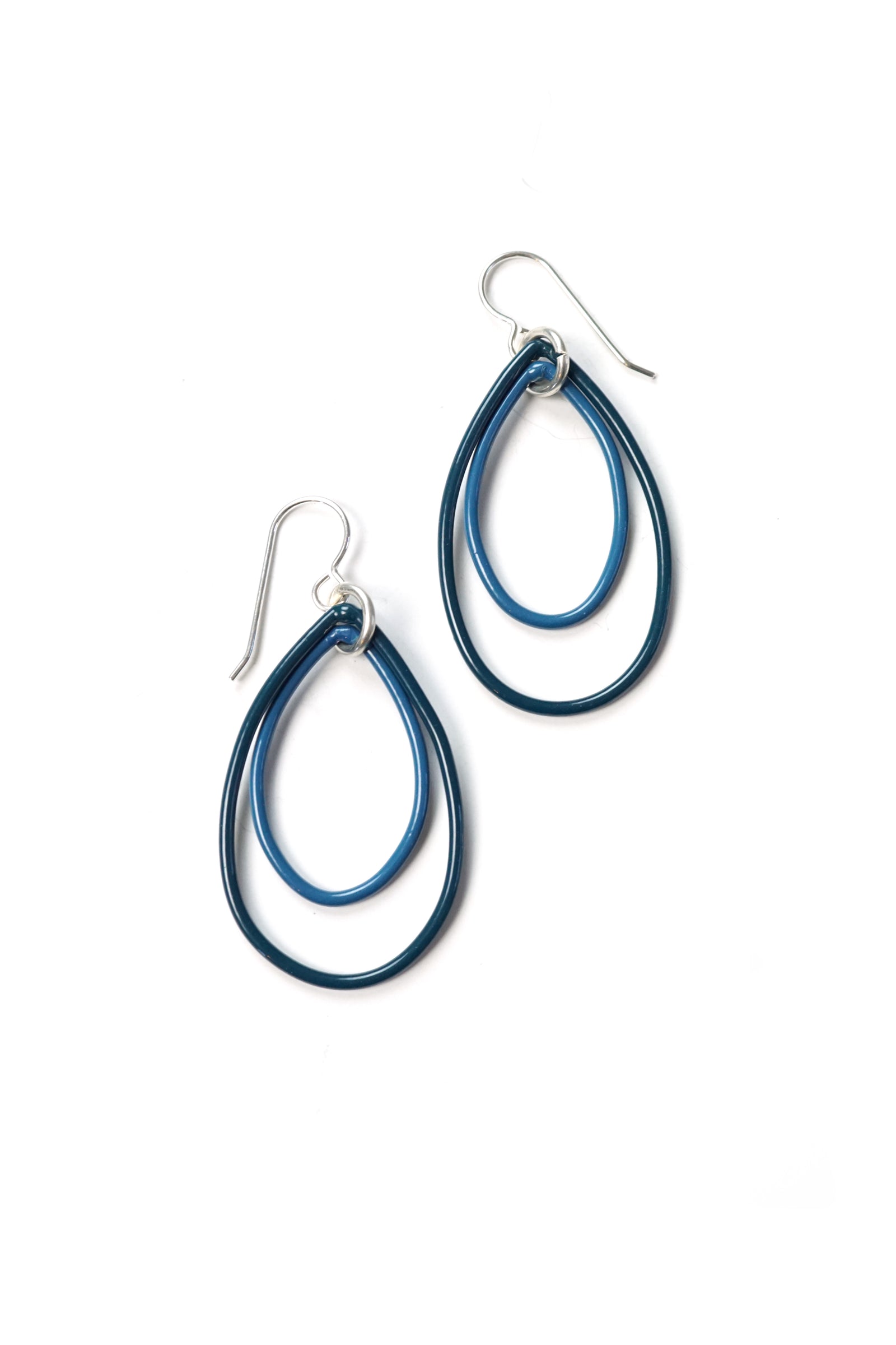Nellie earrings in Deep Ocean and Azure Blue - sample sale