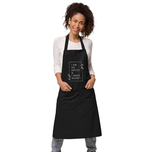 I am an artist and I make money apron