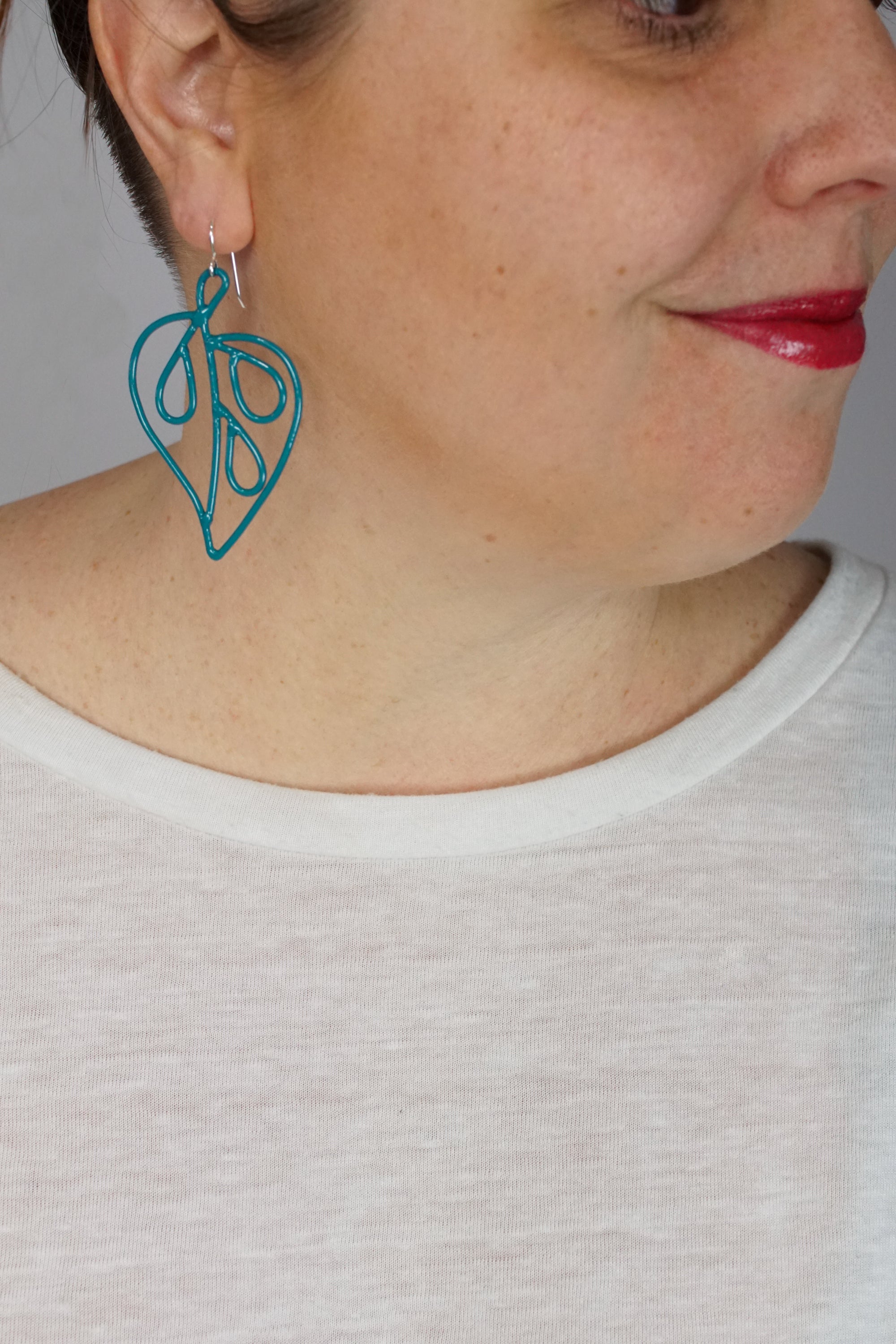 Petite Ada Earrings 1 in Bold Teal