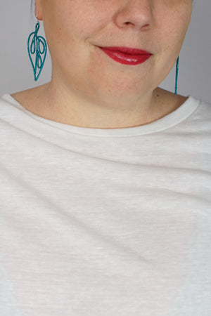 Petite Ada Earrings 1 in Bold Teal