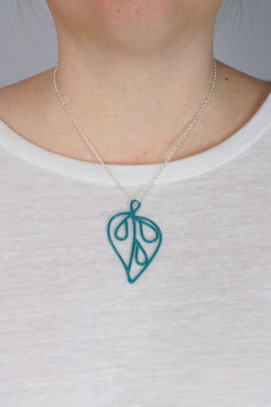 Petite Ada Pendant 1 in Bold Teal