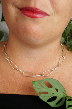 Petite Modular Necklace No. 1 in silver