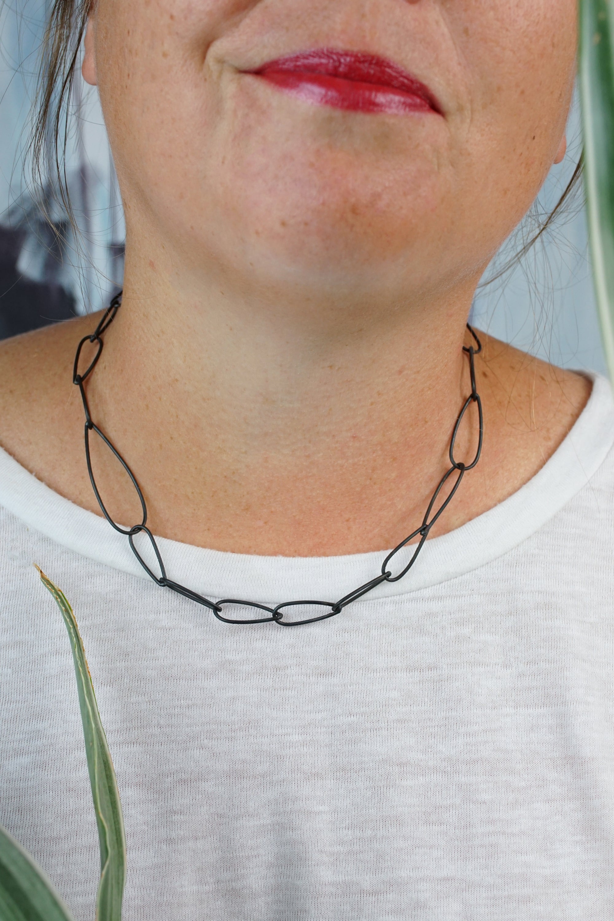 Petite Modular Necklace No. 2 in steel