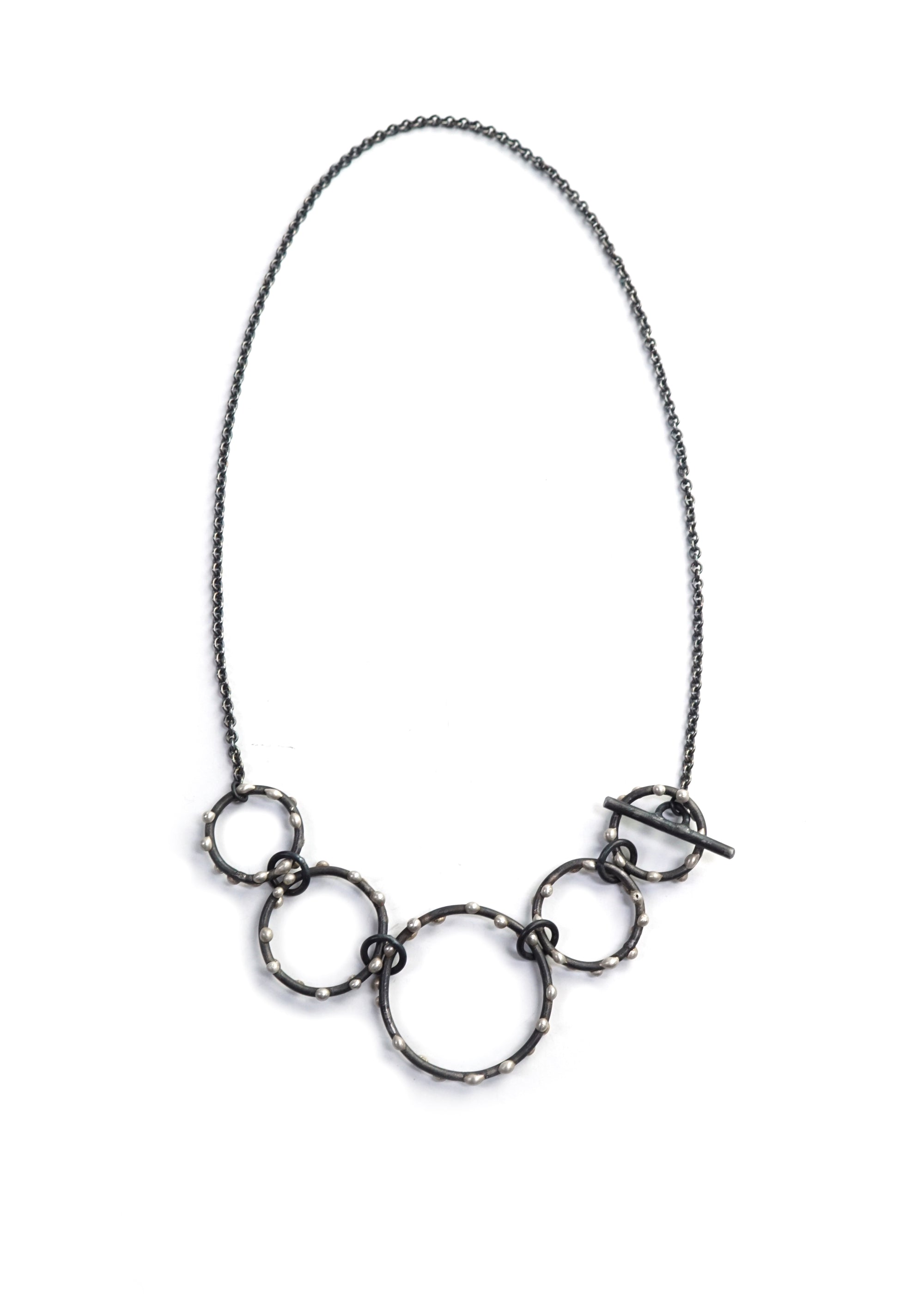 Petite Zoe Necklace - Silver on Steel