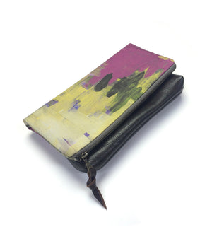 Remnant foldover clutch in yellow