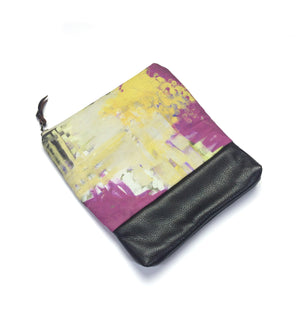 Remnant foldover clutch in yellow