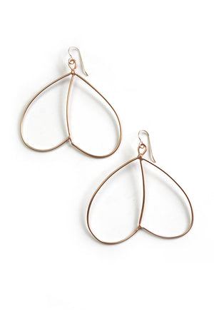 lightweight bronze wire statement earrings