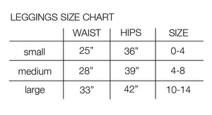 Wings Leggings in turquoise and aqua