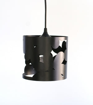 cluster leaf small pendant lamp - matte black