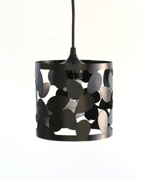 loop leaf small pendant lamp - matte black