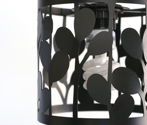 vertical leaf small pendant lamp - matte black