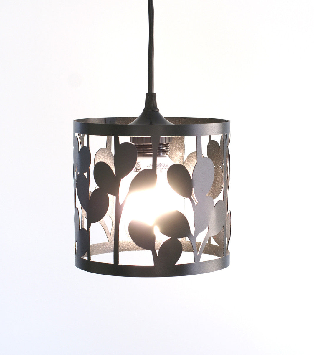 vertical leaf small pendant lamp - matte black