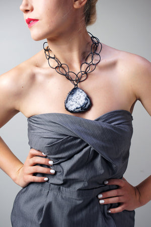 Contra statement necklace