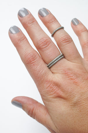 Stacking Ring in Stone Grey