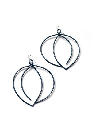 Tete Statement Earrings in Deep Ocean