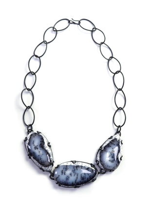 three stone Contra necklace