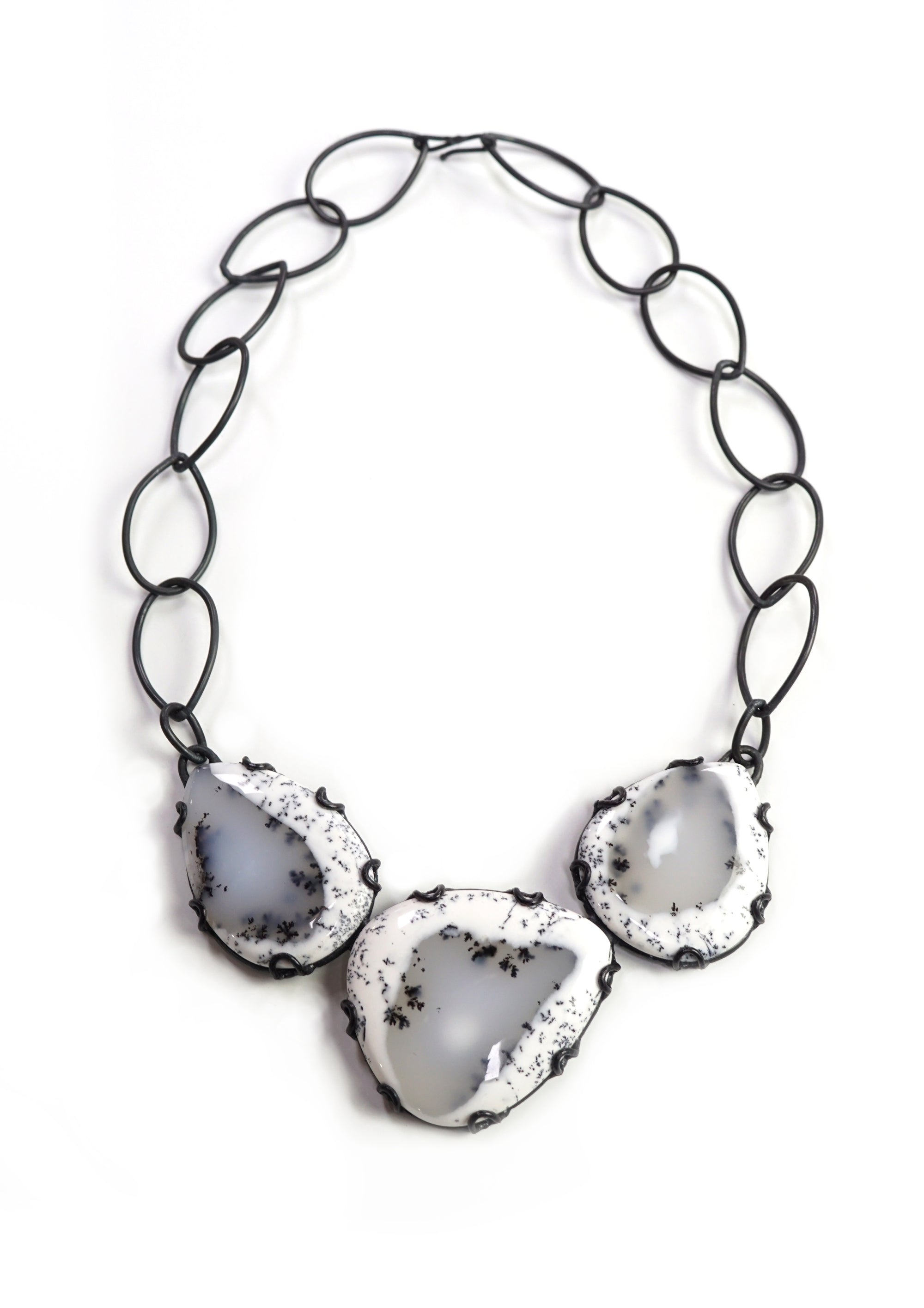 three stone Contra necklace