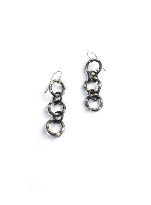 Vita Earrings - Silver on Steel