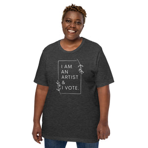 I am an artist & I vote t-shirt