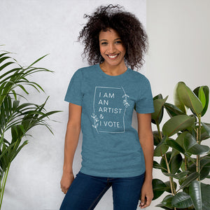 I am an artist & I vote t-shirt