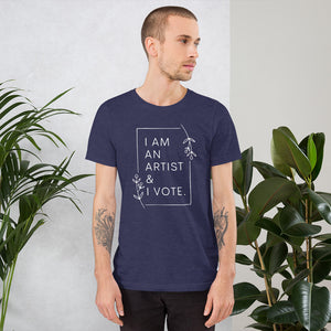 I am an artist & I vote t-shirt