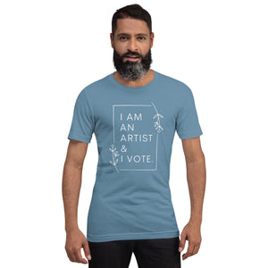 I am an artist & I vote t-shirt