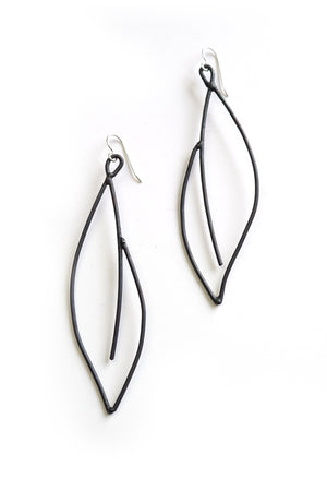 edgy and elegant black statement earrings