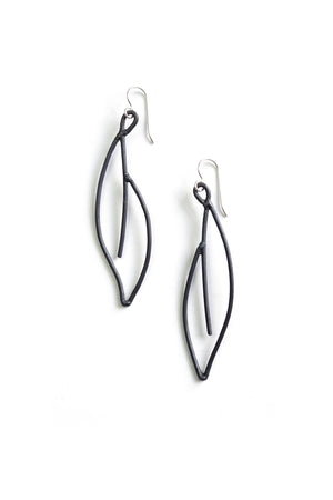 Verdoyante Earrings in black steel, silver, or bronze