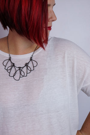 Cavolo Necklace in steel, silver, or bronze