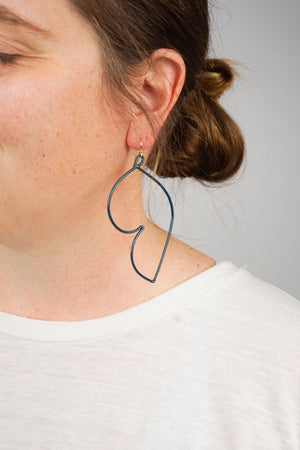 Volupte Statement Earrings in Deep Ocean