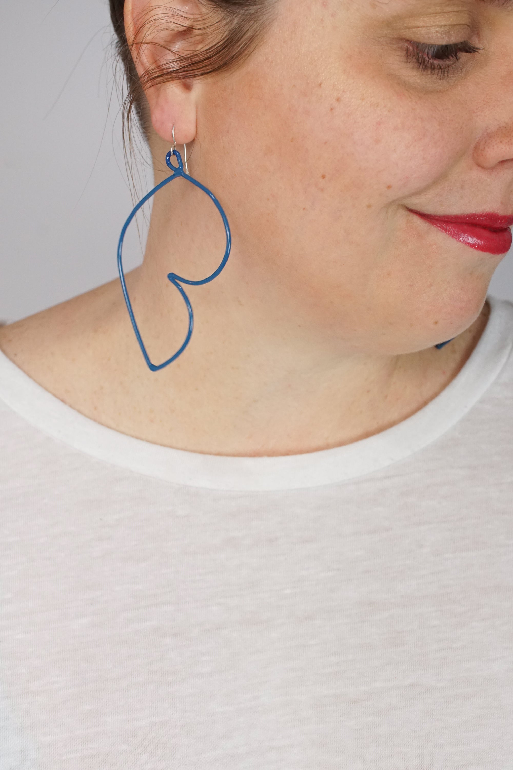 Volupte Statement Earrings in Azure Blue