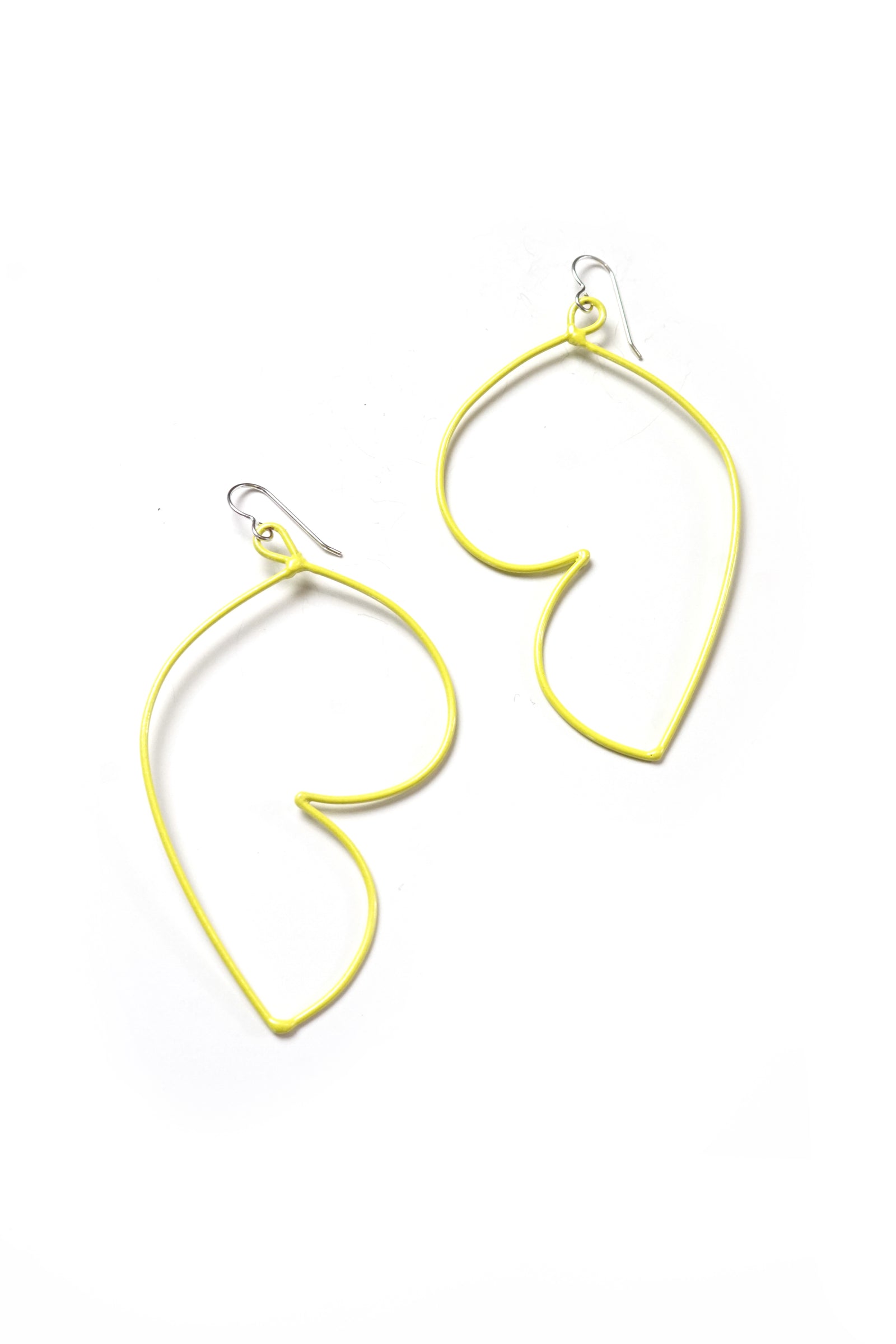 Volupte Statement Earrings in Bright Yellow
