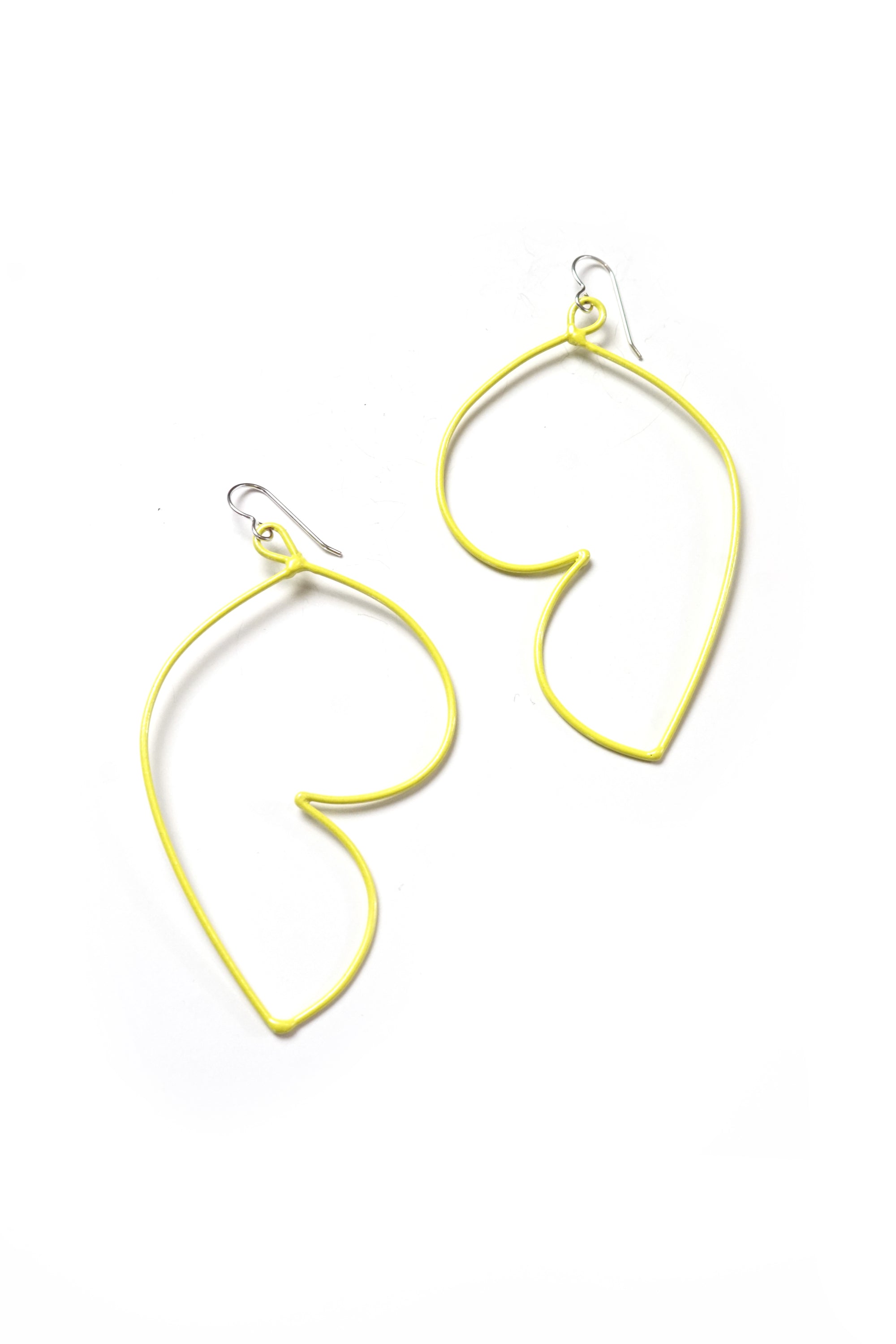 Volupte Statement Earrings in Bright Yellow