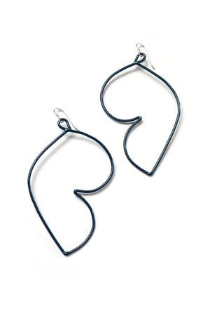 Volupte Statement Earrings in Deep Ocean