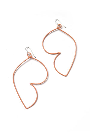 Volupte Statement Earrings in Dusty Rose