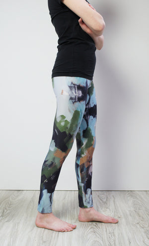 Wellspring Leggings in green and aqua