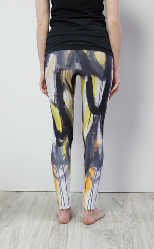 Wings Leggings in yellow