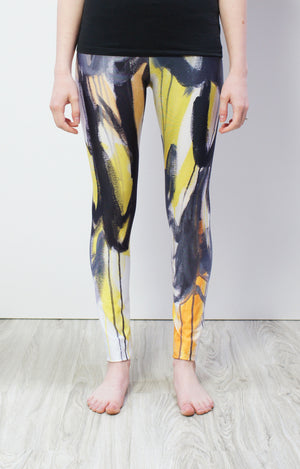 Wings Leggings in yellow