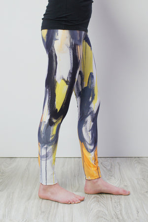 Wings Leggings in yellow