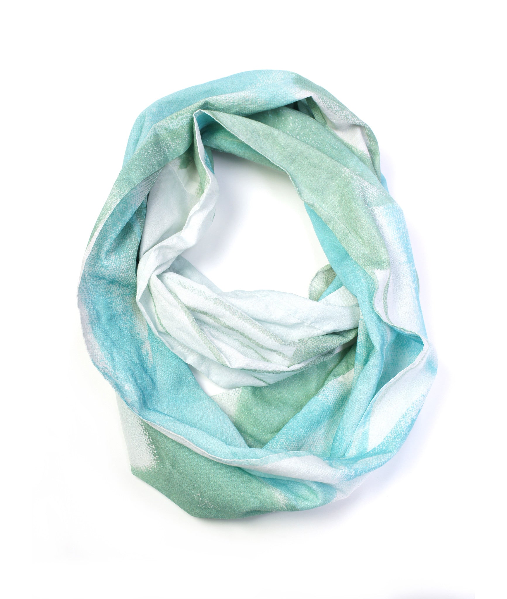 Wings aqua lightweight scarf