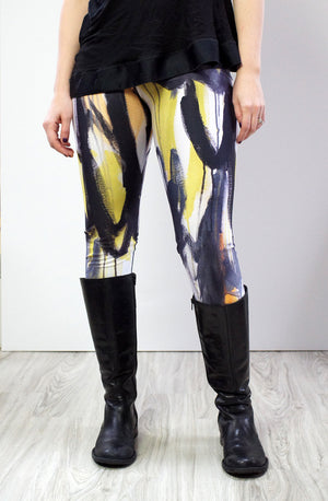 Wings Leggings in yellow